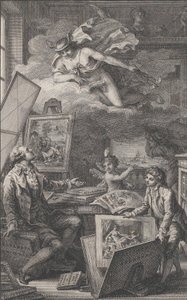 Pamięci P. FR. Basan, rycina do katalogu kolekcji P.-F. Basan..., 1798. autorstwa Pierre Philippe Choffard