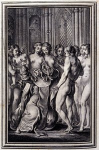 Le Glouches - w „”Opowieściach i opowiadaniach wierszem”” Jean La Fontaine. 1776. Ilustracja P.P. Choffarda.