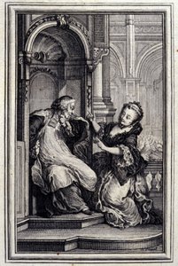 Spowiednik Le Mari - w „”Opowieściach i opowiadaniach wierszem”” Jean La Fontaine. 1776. Ilustracja P.P. Choffarda.