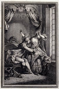 Richard Minulto - w „Opowieściach i opowiadaniach wierszem” Jean La Fontaine. 1776. Ilustracja P.P. Choffarda.