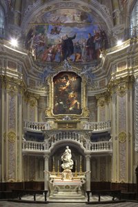 Niepokalane Poczęcie, Santa Maria Niepokalana umieszczona na ołtarzu kaplicy scenograficznej 1669-70 autorstwa Pierre Puget