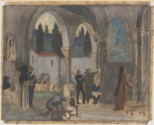Inspiracja chrześcijańska autorstwa Pierre Puvis de Chavannes