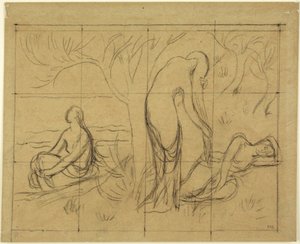 Studium kompozycji autorstwa Pierre Puvis de Chavannes