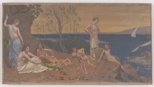 Słodki kraj (przyjemna kraina) autorstwa Pierre Puvis de Chavannes