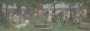 Między sztuką a naturą, ca. 1890-95. autorstwa Pierre Puvis de Chavannes