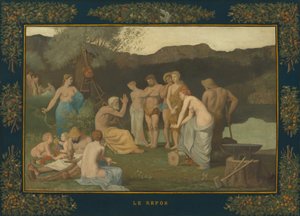 Odpoczynek autorstwa Pierre Puvis de Chavannes