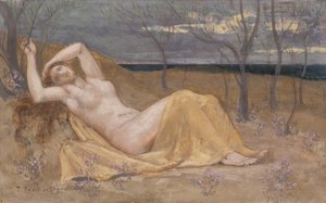Tamaris, ok. 1886-87 autorstwa Pierre Puvis de Chavannes