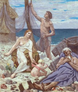 Rodzina rybaka autorstwa Pierre Puvis de Chavannes