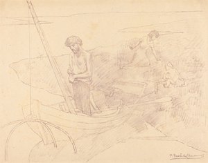 Biedny rybak autorstwa Pierre Puvis de Chavannes