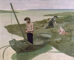 Biedny rybak autorstwa Pierre Puvis de Chavannes