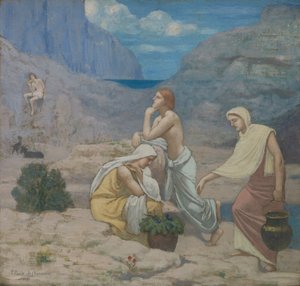 Pieśń pasterzy, 1891. autorstwa Pierre Puvis de Chavannes