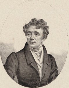 Portret śpiewaka operowego Louis Antoine Eléonore Ponchard 1787-1866, ok. 1835.