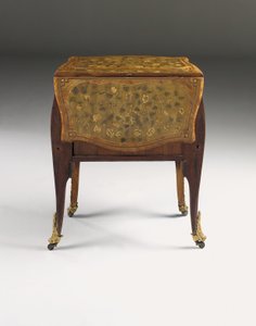 Komoda Ludwika XV, ok. 1765-70 (tulipanowiec, jawor, amarant i intarsja z ormolu) (patrz także 463004, 465390 i 465391) autorstwa Pierre Roussel