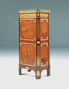Sekretarka Ludwika XV abattant (oprawa ormolu kingwood, amarant i intarsja)