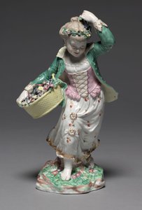Jesień, wyprodukowana przez Fabrykę Porcelany w Bristolu, ok. 1775 autorstwa Pierre Stephan