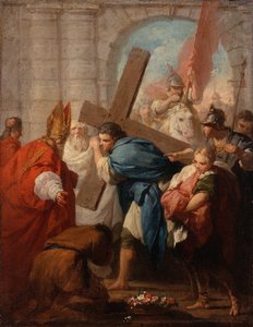 Herakliusz niosący krzyż, ok. 1728 autorstwa Pierre Subleyras