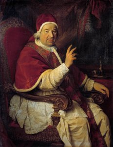 Portret papieża Benedetta XIV (Benedetto 14 autorstwa Pierre Subleyras
