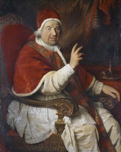 Portret papieża Benedykta XIV (1675-1758), obraz Pierre