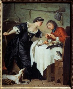 Sokół. Ilustracja bajki Jeana de La Fontaine