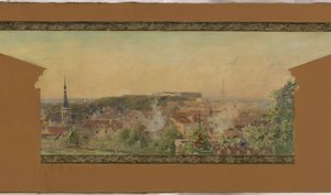 Szkic ratusza w Vanves: Panorama Vanves autorstwa Pierre Vauthier
