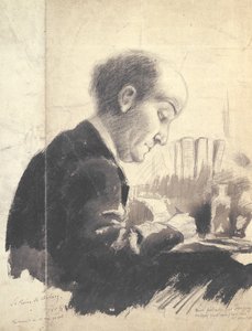 Portret Maxa Jacoba (1876-1944) 1917 (ołówek i gwasz)