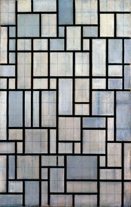 Kompozycja z siatką 2, 1915 autorstwa Piet Mondrian