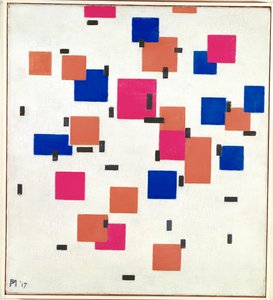 Kompozycja w kolorze A (olej na płótnie) autorstwa Piet Mondrian