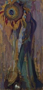 Umierający słonecznik I, 1908. autorstwa Piet Mondrian