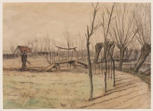 Krajobraz w Loosduinen autorstwa Piet Mondrian