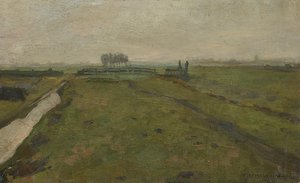 Krajobraz w pobliżu Amsterdamu, ok. 1902. autorstwa Piet Mondrian