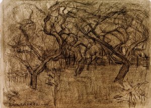 sad owocowy autorstwa Piet Mondrian