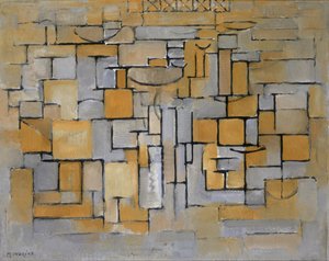 Obraz nr II Kompozycja nr XV Kompozycja 4, 1913. autorstwa Piet Mondrian