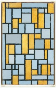 Piet Mondrian (1872-1944), Kompozycja w szarości i ochrze, 1918 autorstwa Piet Mondrian