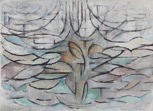 Kwitnąca jabłoń, 1912. autorstwa Piet Mondrian