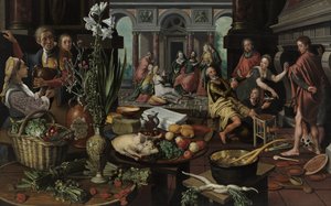 Chrystus w domu Marii i Marty autorstwa Pieter Aertsen
