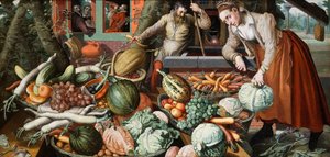 Scena targowa autorstwa Pieter Aertsen