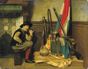 Dymiący żołnierz autorstwa Pieter Alardus Haaxman