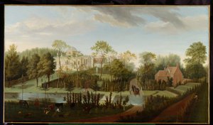 Widok Chiswick House od strony południowo-zachodniej (olej na płótnie)