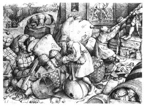 Everyman, grawerowany przez Hieronymusa Cocka (ok. 1510-70) ok. 1558 autorstwa Pieter Bruegel the Elder