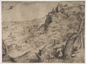 Polowanie na króliki, 1560. autorstwa Pieter Bruegel the Elder