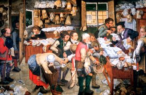 Dzień wynajmu, c1584-1638 autorstwa Pieter Brueghel the Younger