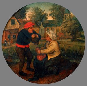 Niezidentyfikowane przysłowie flamandzkie, koniec XVI i XVII w. autorstwa Pieter Brueghel the Younger