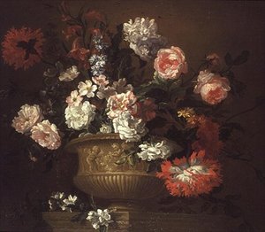 Martwa natura z kwiatami w urnie autorstwa Pieter Casteels