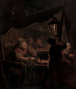 Wypiekacz pączków przy świecach, 1815