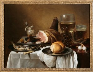 Kawałek śniadania, ok. 1640 r. (olej na desce) autorstwa Pieter Claesz