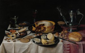 Martwa natura, około 1625 r. autorstwa Pieter Claesz