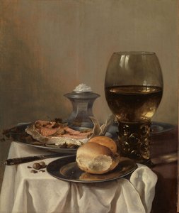 Martwa natura z solą autorstwa Pieter Claesz