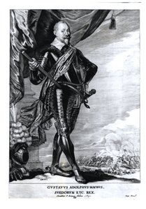 Portret Gustawa Adolfa Wielkiego, króla Szwedów (1592-1632), 1650