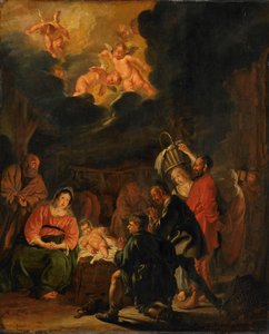 Adoracja pasterzy autorstwa Pieter Codde