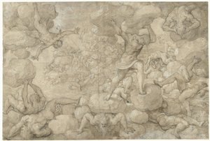 Upadek gigantów autorstwa Pieter Coecke van Aelst (I)
